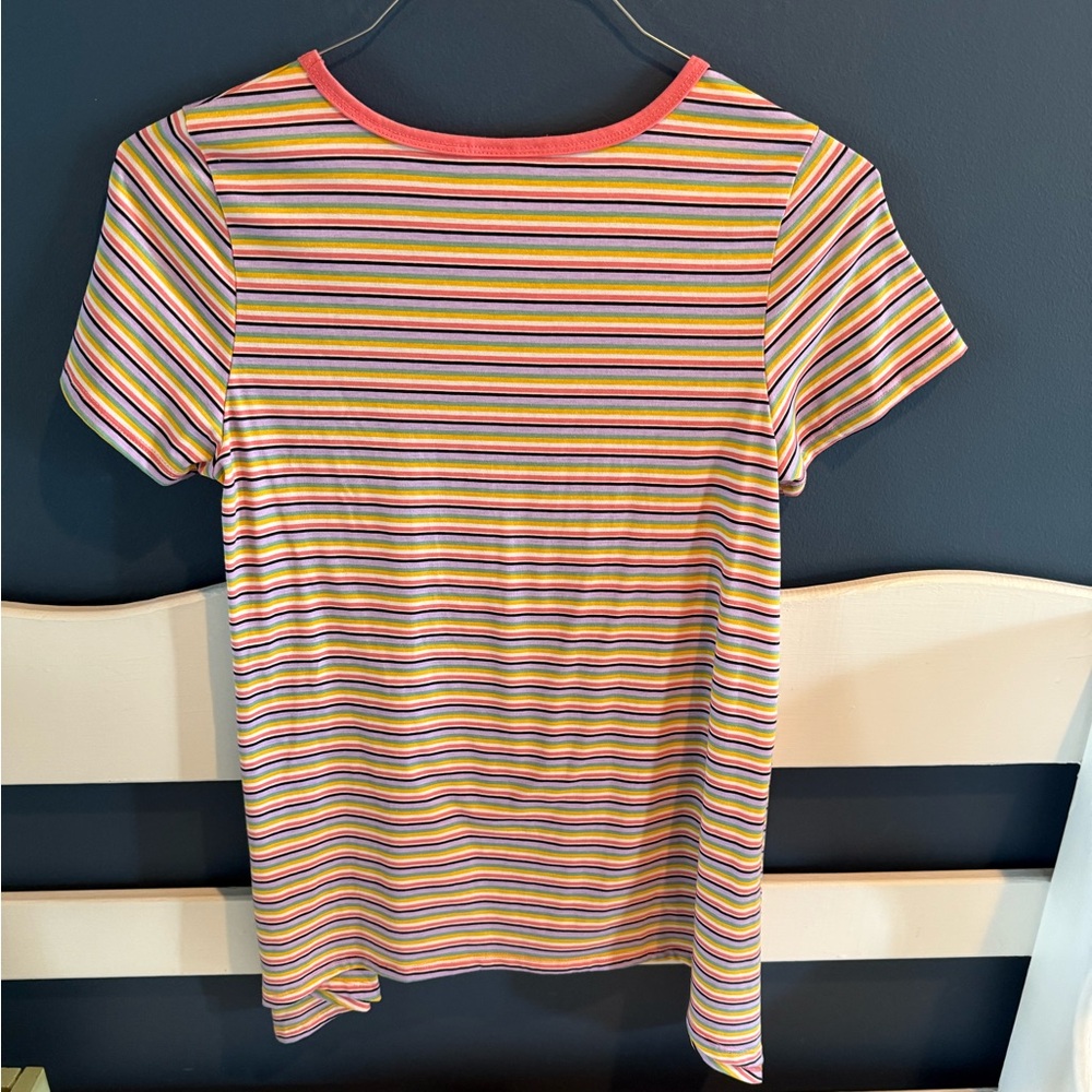 LuLaRoe Melissa Striped Short Sleeve Tunic Size XXS - Picture 6 of 8